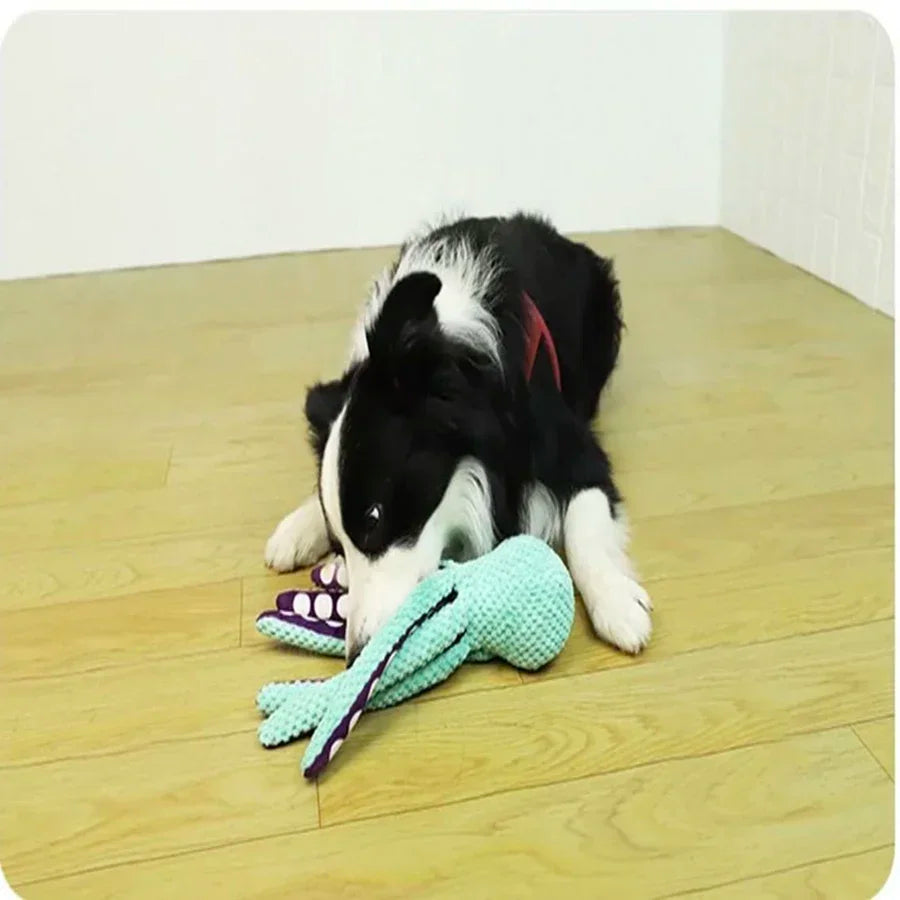 Pet Plush Octopus– Interactive, Anti-Chewing, Anxiety Relief