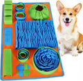 Dog Snuffle Mat Slow Feeder Interactive Puzzle Feeding Mat Nose Work Training Toy for Anxiety Relief Mental Stimulation