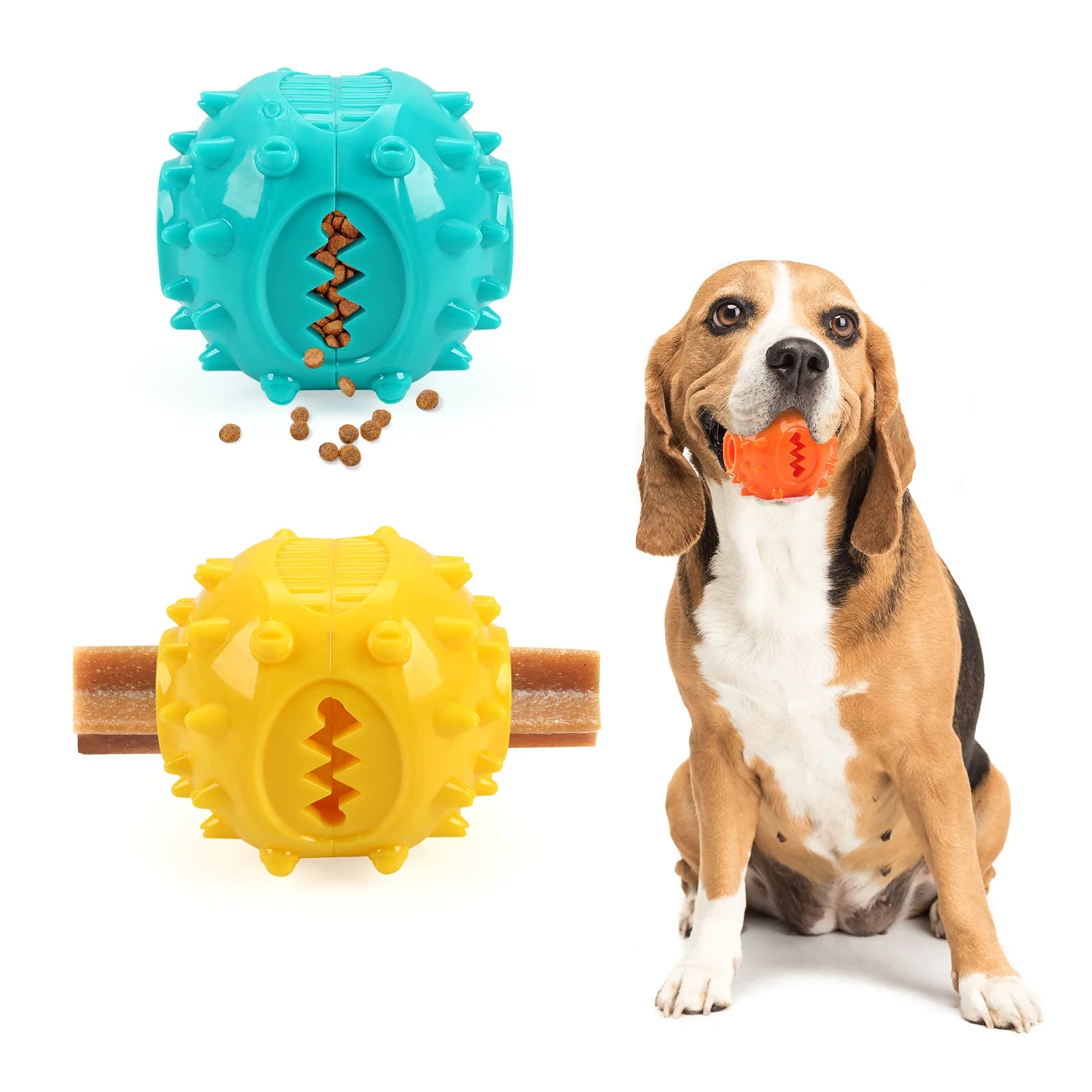 Interactive Chew Treat Dispensing Ball for Dogs