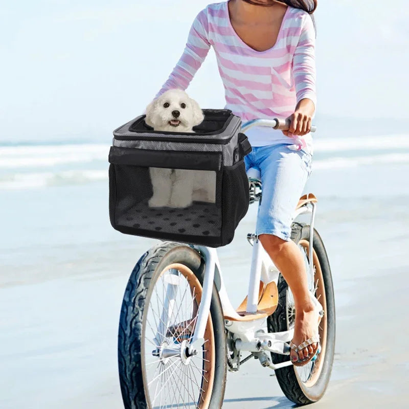 Foldable Dog Bike Carrier/Backpack