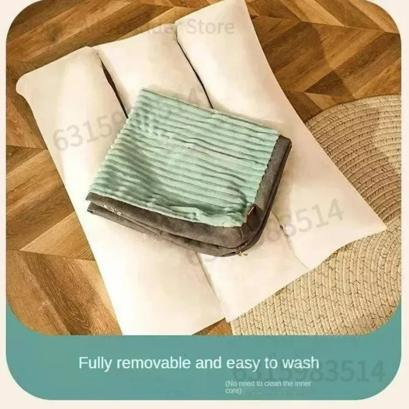 Cozy Washable Anxiety-Relief Dog Sofa Bed