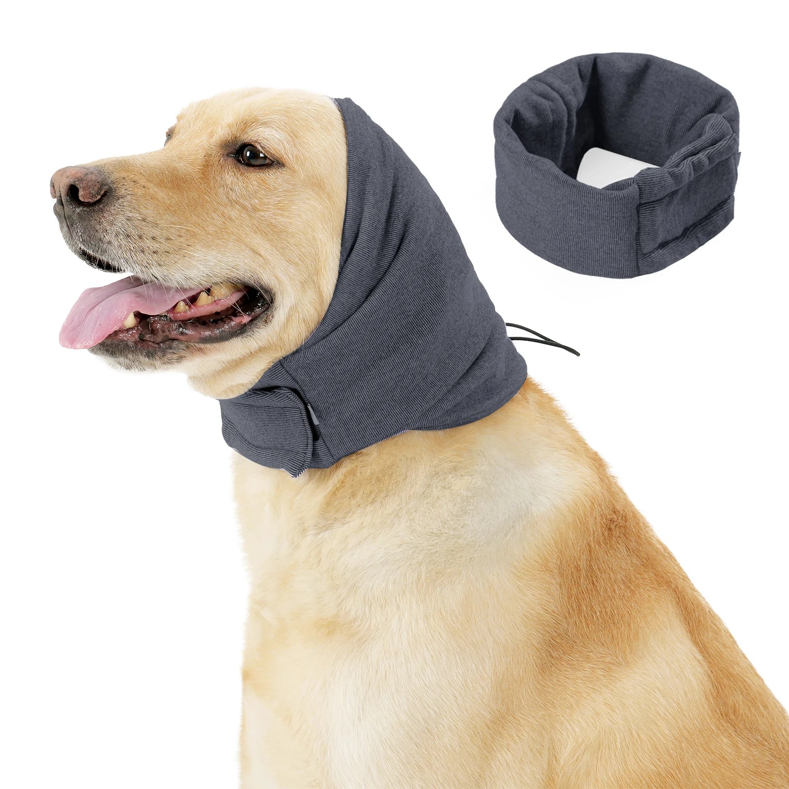 Dog Calming Ear Head Wrap for Noise Reduction & Anxiety Relief