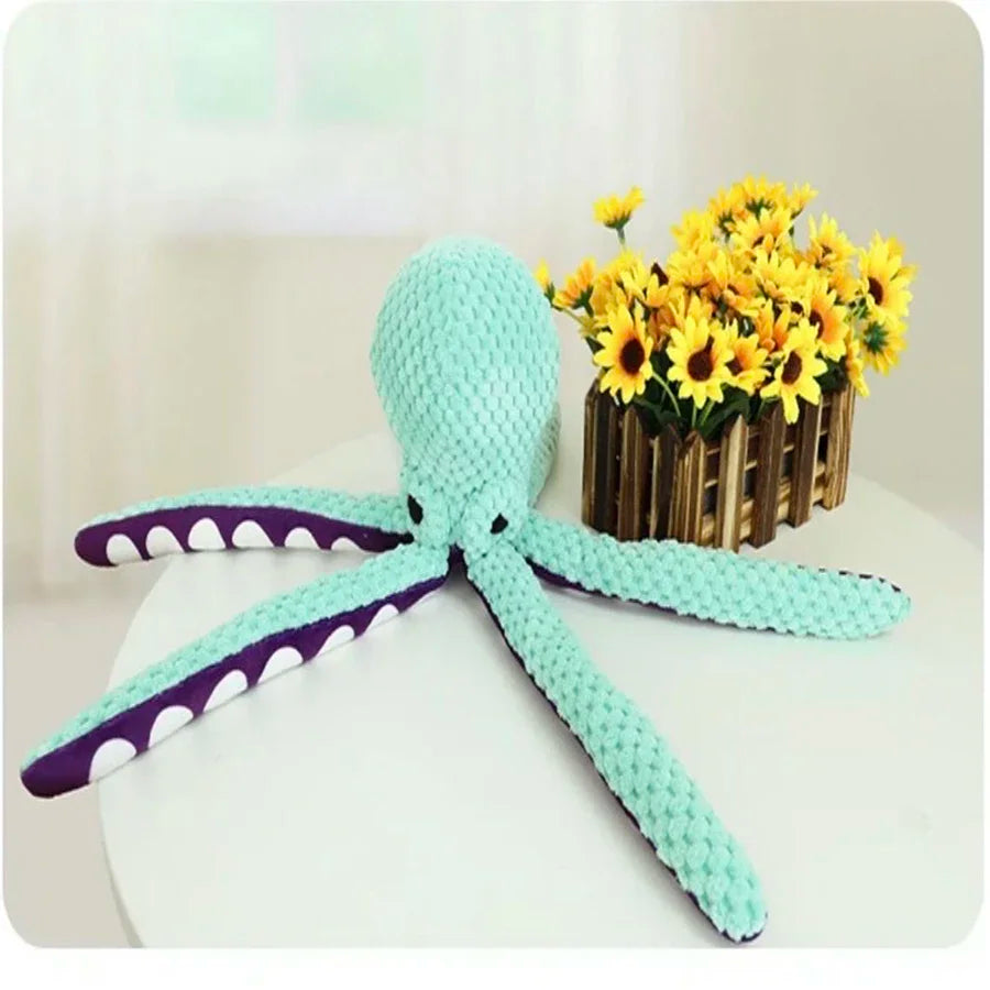 Pet Plush Octopus– Interactive, Anti-Chewing, Anxiety Relief