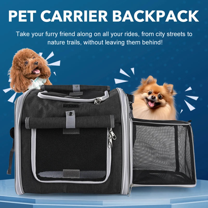 Foldable Dog Bike Carrier/Backpack