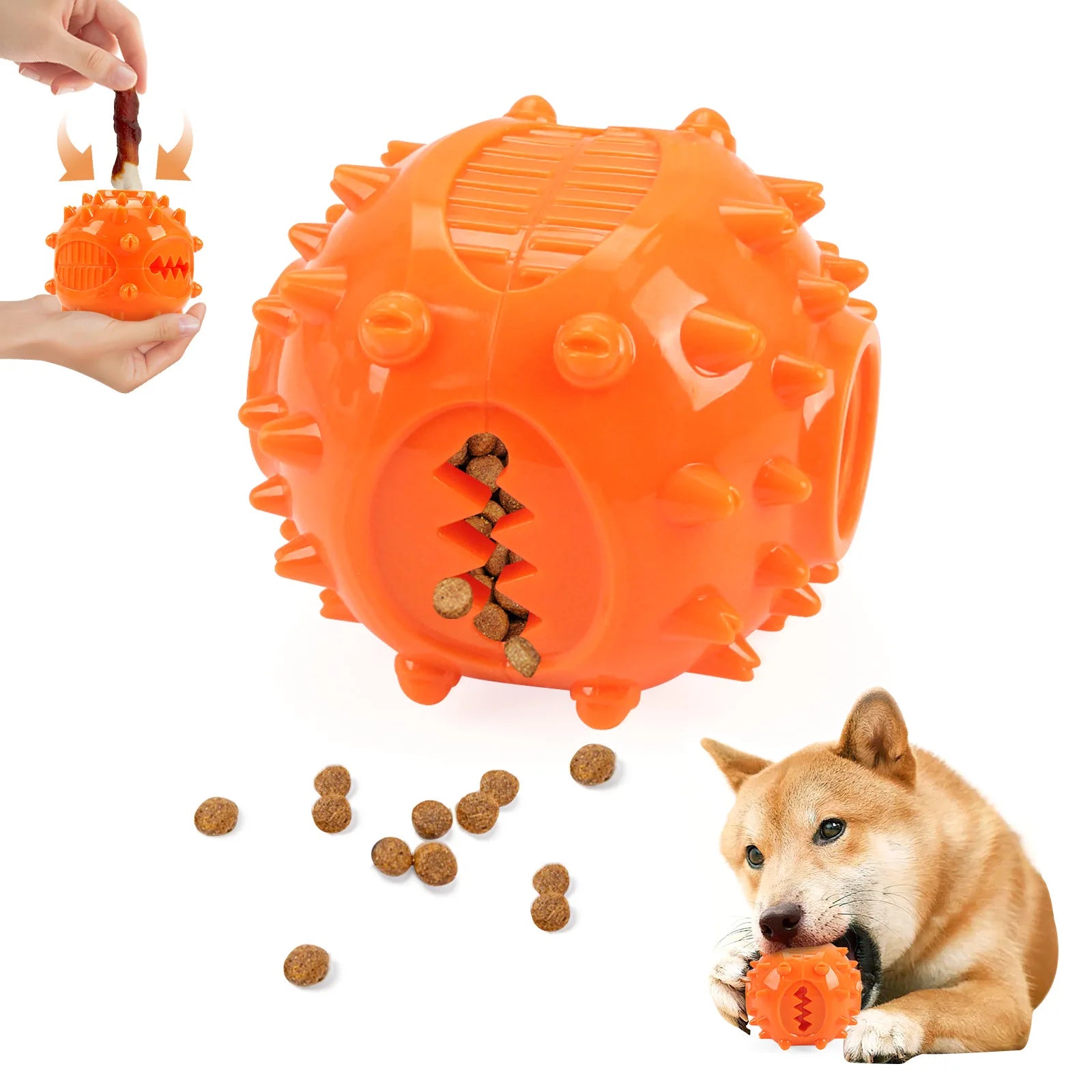 Interactive Chew Treat Dispensing Ball for Dogs