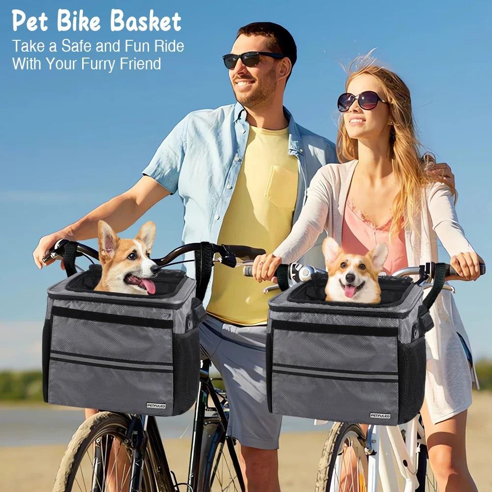 Foldable Dog Bike Carrier/Backpack