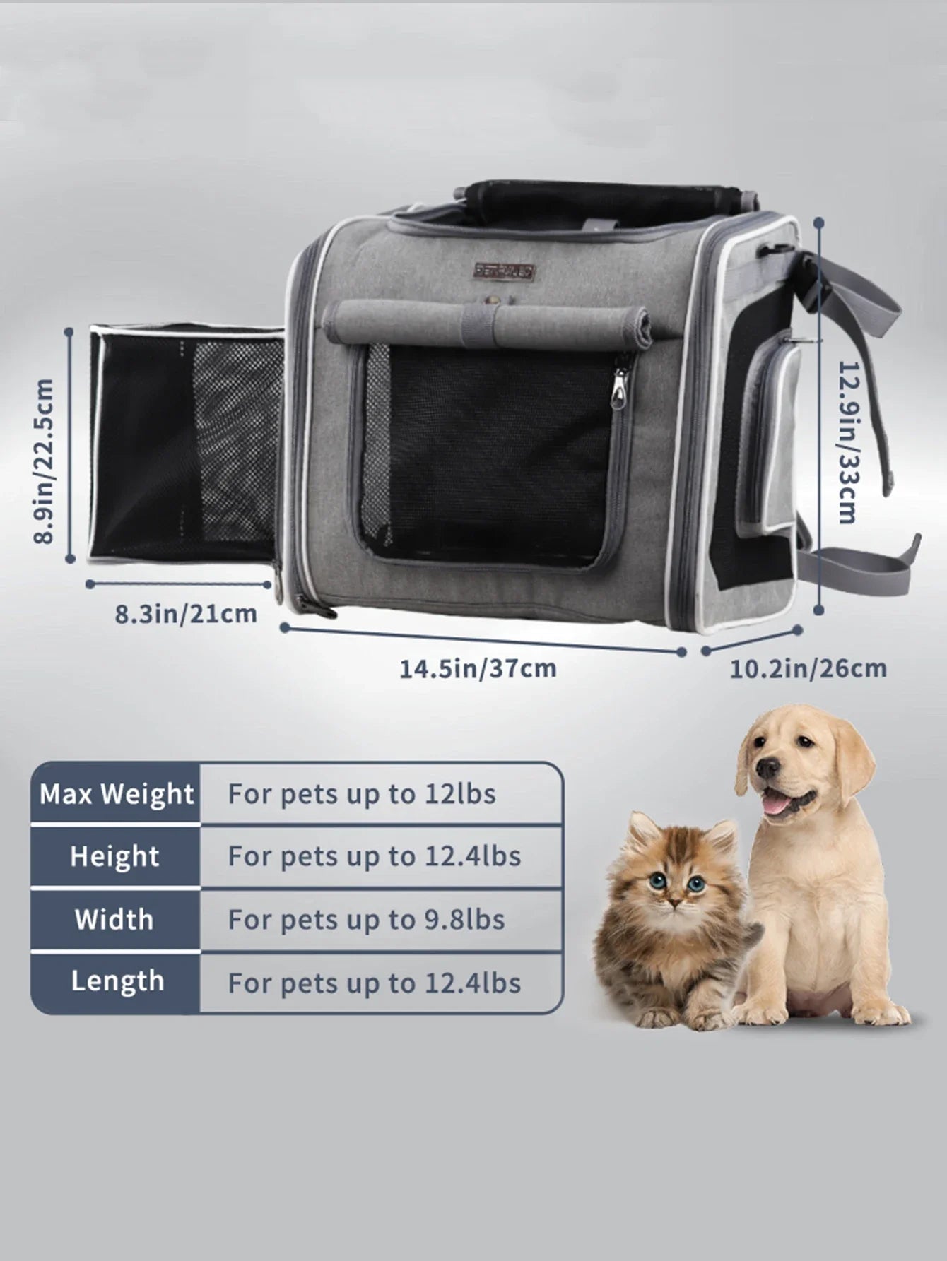 Foldable Dog Bike Carrier/Backpack