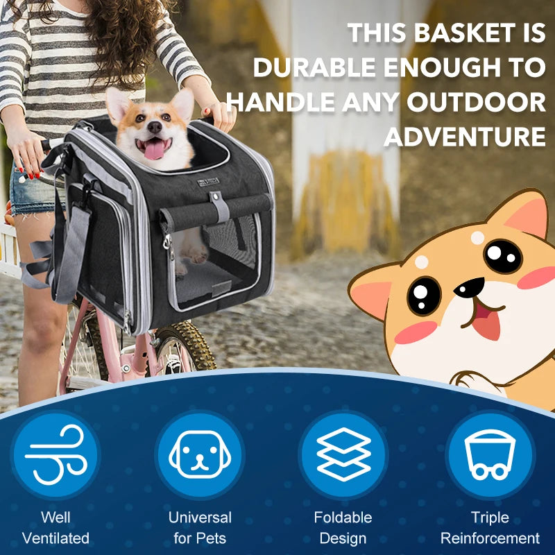 Foldable Dog Bike Carrier/Backpack