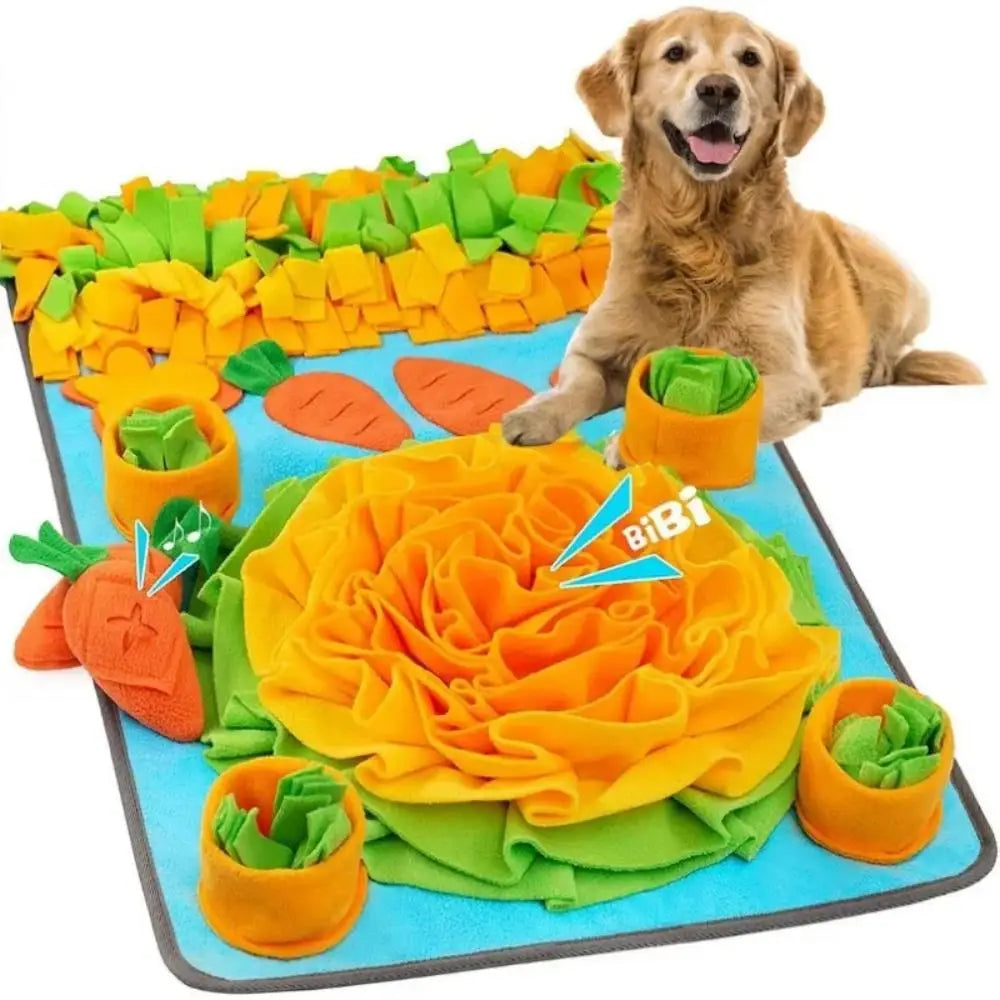 Dog Snuffle Mat Slow Feeder Interactive Puzzle Feeding Mat Nose Work Training Toy for Anxiety Relief Mental Stimulation