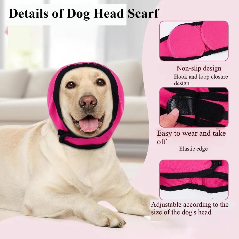 Waterproof Noise Cancelling Dog Ear Muffs for Swimming  Anti-Shock Anxiety-Relieving Headband Waterproof Quick Disassembly