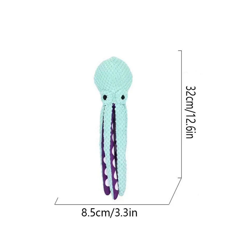 Pet Plush Octopus– Interactive, Anti-Chewing, Anxiety Relief
