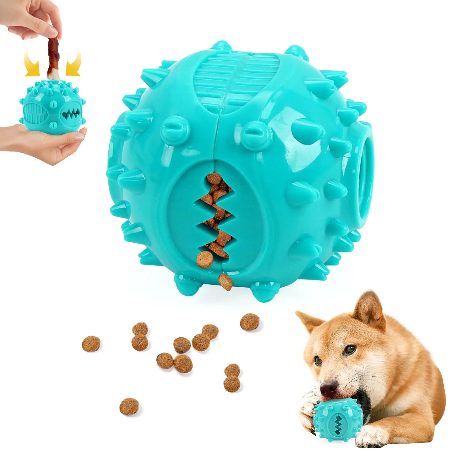 Interactive Chew Treat Dispensing Ball for Dogs