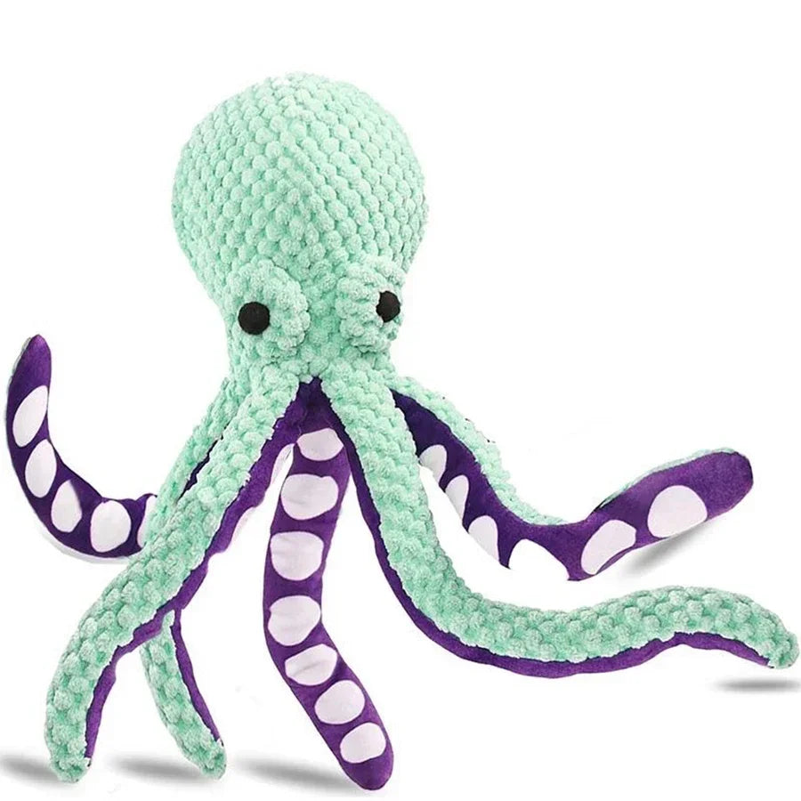 Pet Plush Octopus– Interactive, Anti-Chewing, Anxiety Relief
