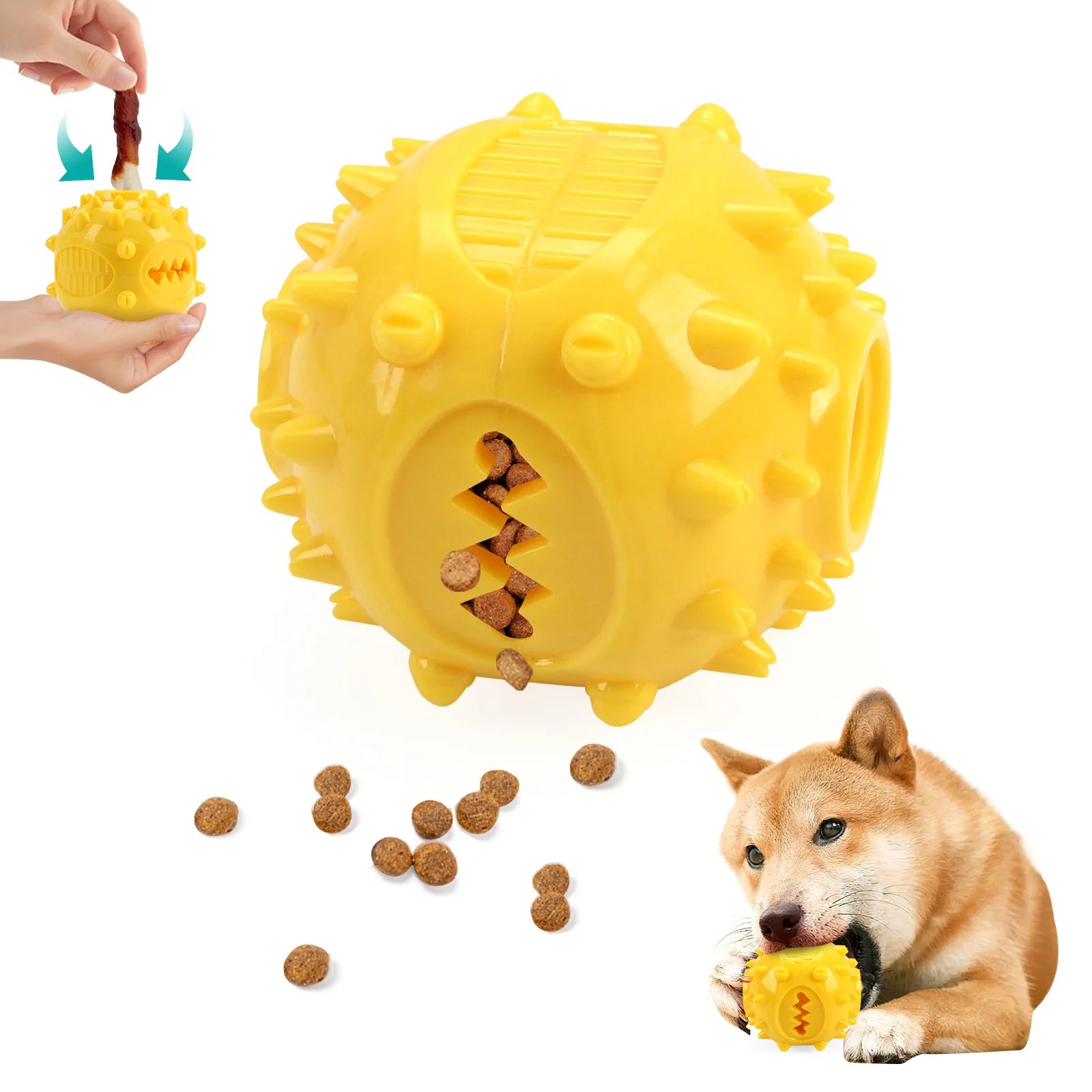 Interactive Chew Treat Dispensing Ball for Dogs