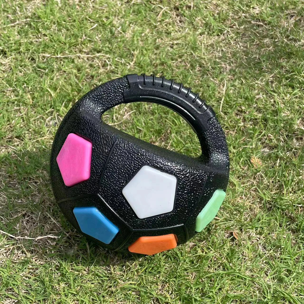 Dog Anxiety Relief Football Tennis Ball Toy – Durable Chew & Squeak