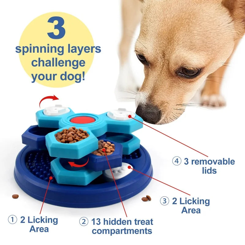 Anxiety Relief Slow Feeder Training Toy for Dogs