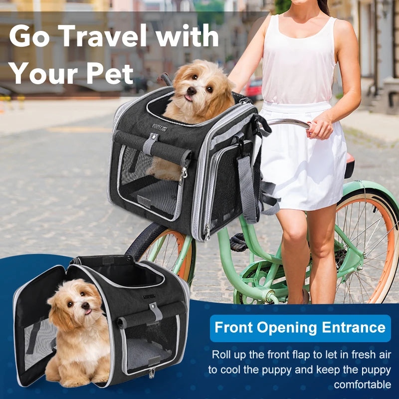 Foldable Dog Bike Carrier/Backpack