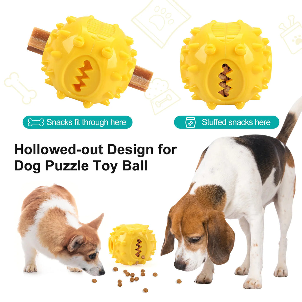 Interactive Chew Treat Dispensing Ball for Dogs