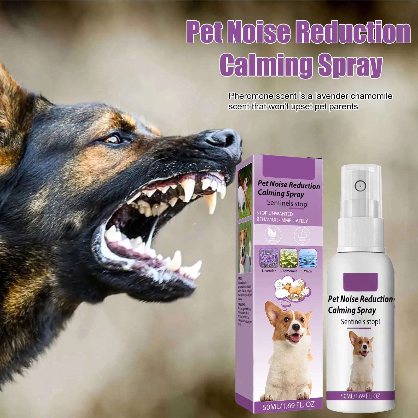 CalmPaws™ Dog Anxiety Relief Spray (50ml)