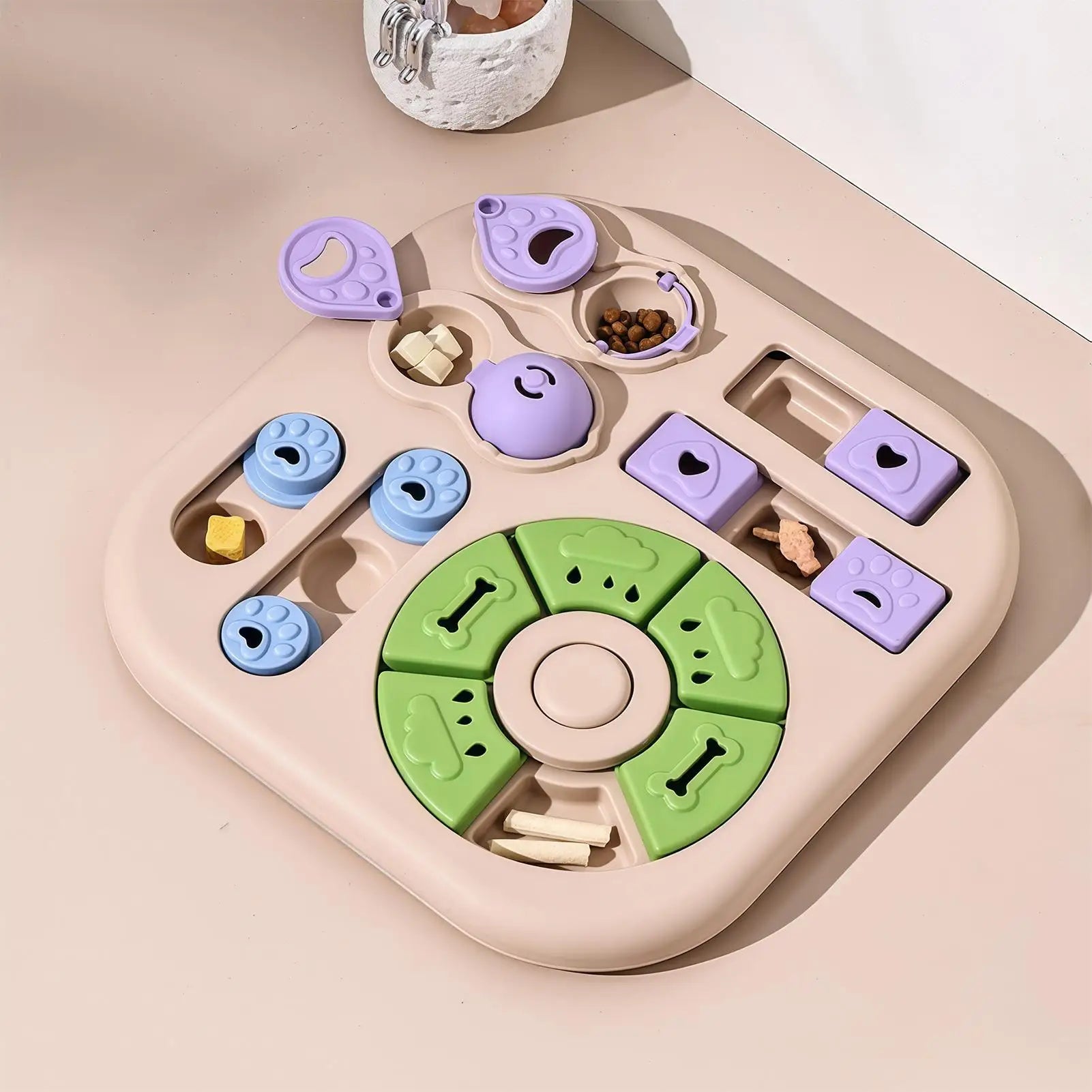 Non-Slip Interactive Slow Feeder & Puzzle Dog Toy – Mental Stimulation & Anxiety Relief